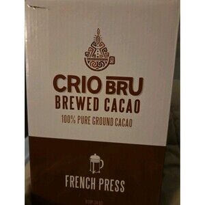 CRIO BRU CACAO FRENCH PRESS 34 OUNCE 8 CUP Chocolate Brewer NEW In Box & Plastic
